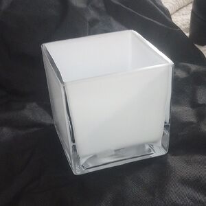 Minimalist White Accent Vase